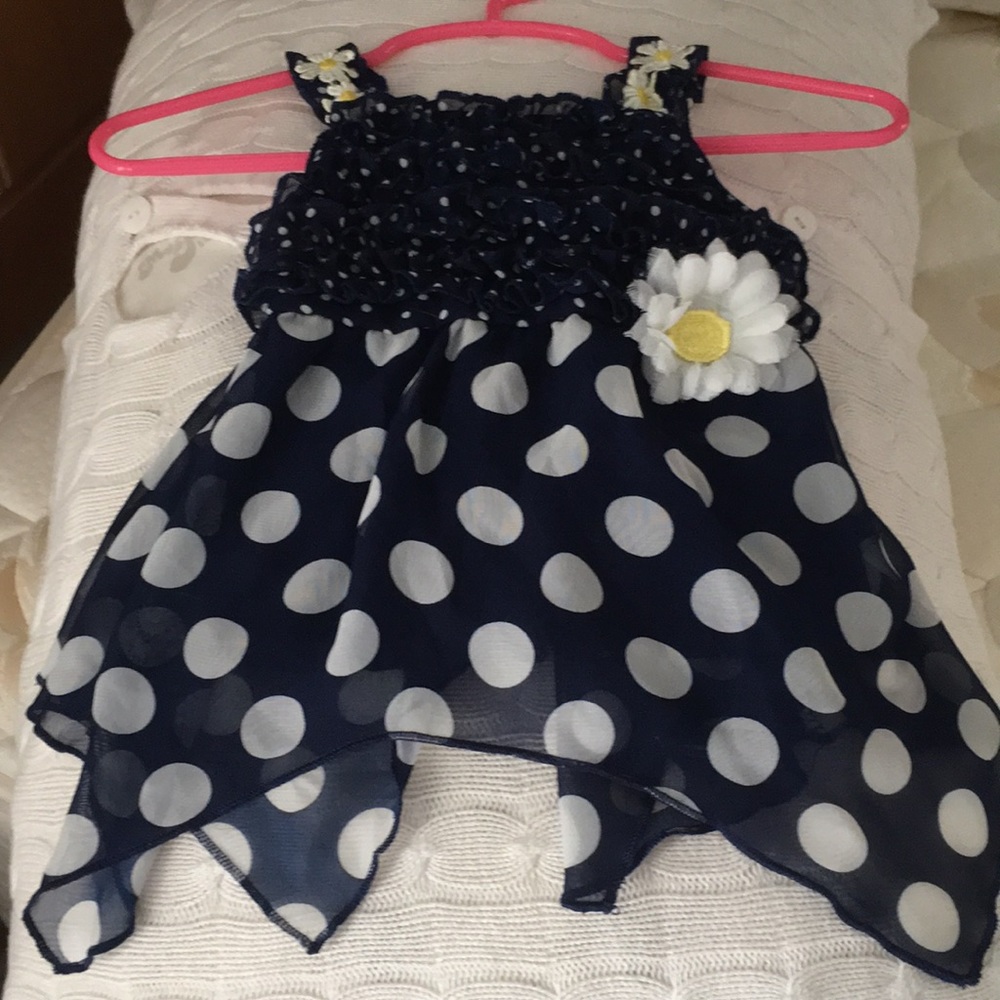 $5 lil lass 12mos handkerchief top w/lining girls